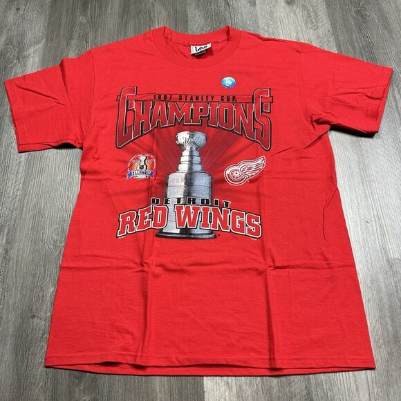 Vintage Detroit Red Wings Stanley Cup Champions 1997 NHL T Shirt Size L Large - Picture 1 of 8